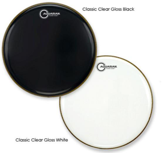 Classic Clear Drumhead 10 Black CC10BK Aquarian Snare/Tom Heads 