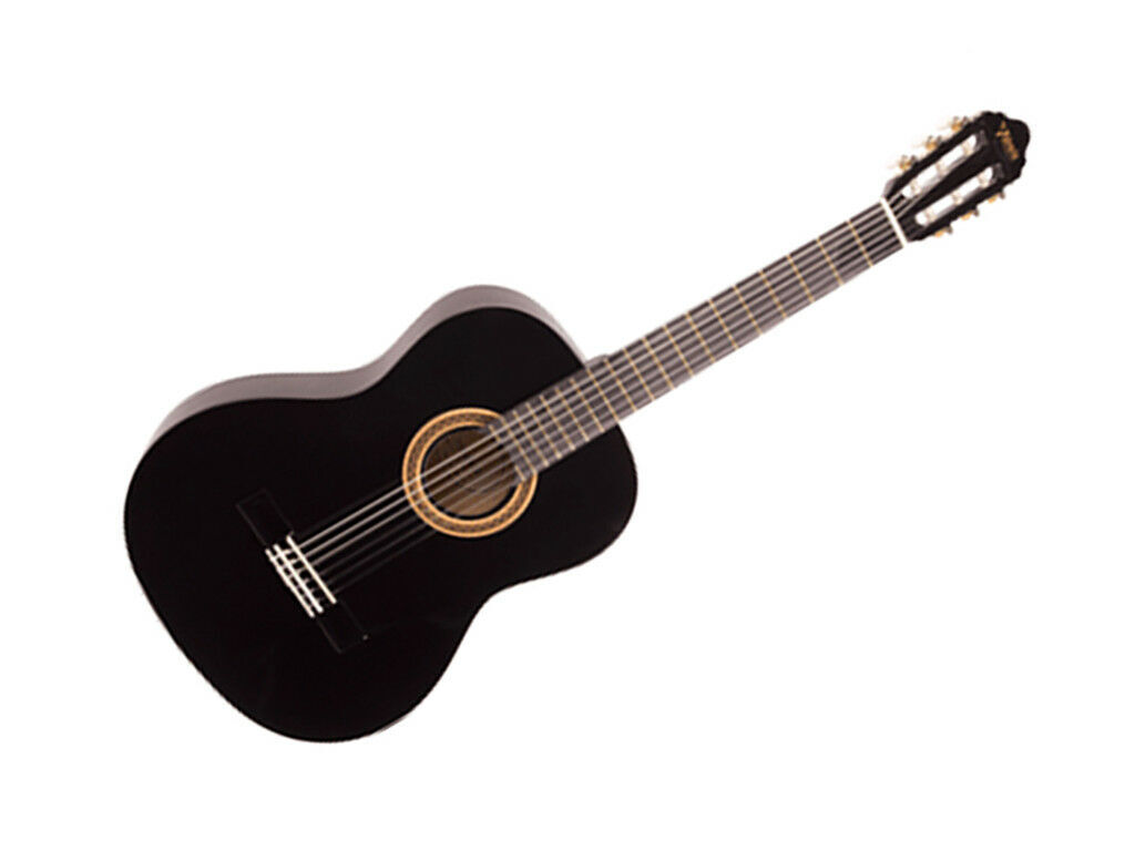 Valencia Nylon String Guitar Half Size (1/2) Black New - VALENCIA