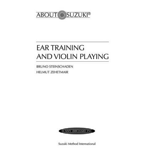 Ear Training And Violin Playing