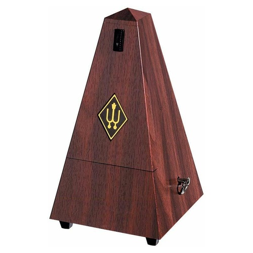 Wittner Pyramid Plastic Metronome with Bell - Mahogany 855111