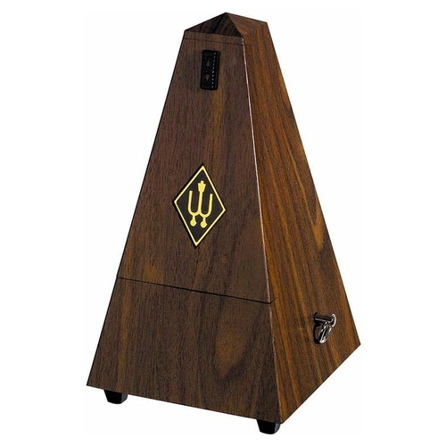 Wittner Pyramid Plastic Metronome with Bell - Walnut 855131