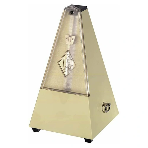 Wittner Pyramid Ivory Plastic Metronome with Bell Maelzel Series 817K