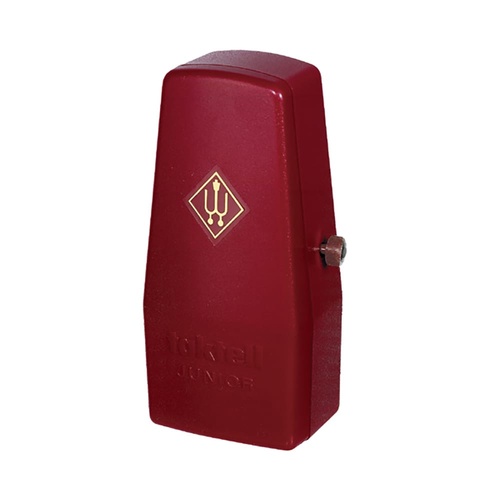 Wittner Taktell Junior Metronome Ruby 824, Plastic Case, Square Top, Made in Germany, Without Bell