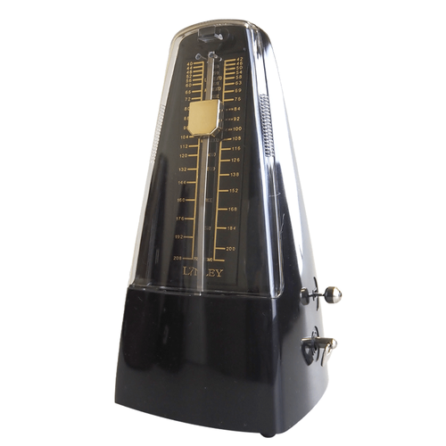 Linley Mechanical Metronome with Bell - Black Finish, High Grade Synthetic Casing, Precision Timing, 1 Year Warranty