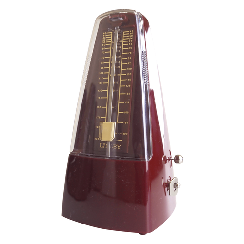 Linley Mechanical Metronome with Bell - Ruby Finish