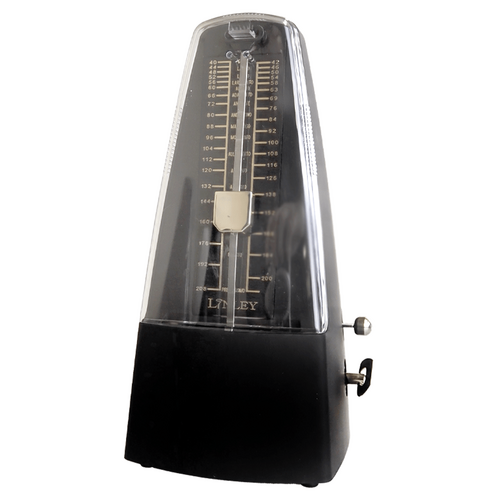 Linley Mechanical Metronome with Bell - Matt Black Finish