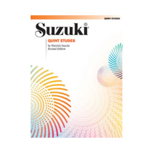 Quint Etudes for Violin - Suzuki 0095S Sheet Music and Method Book for Double Stops and Resonance Practice