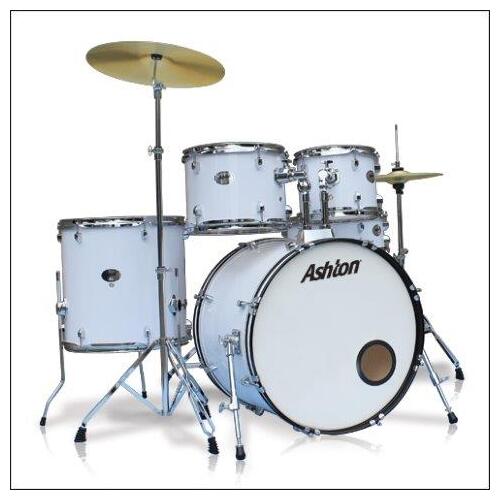 Ashton Drum Kit 5 Piece Rock 22 Inch Bd White Tdr522Wh