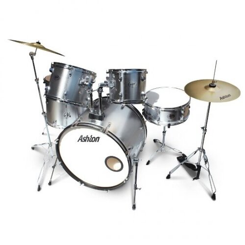 Ashton Drum Kit 5 Piece Rock 22 Inch Bd Silver Tdr522Sv