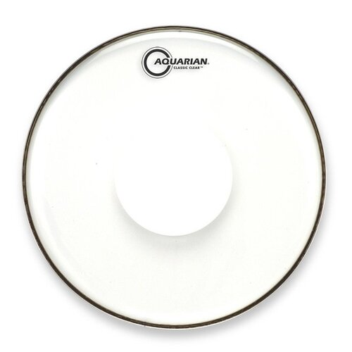 Aquarian 16 Inch Drum Head Clear W/Power Dot 1 Ply CCPD16