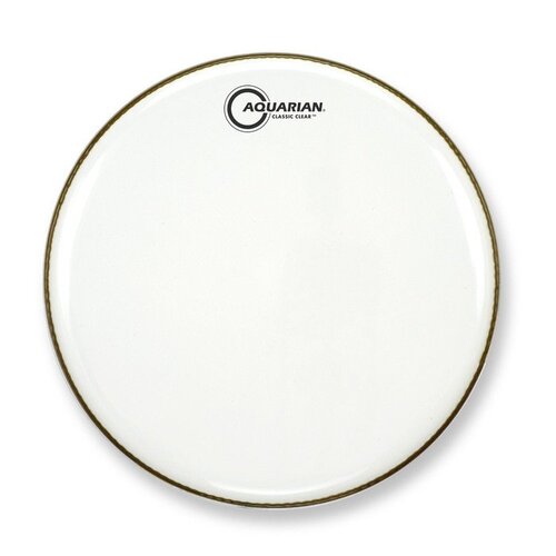 Aquarian 08 Inch Drum Head White Gloss Single Ply CC8W