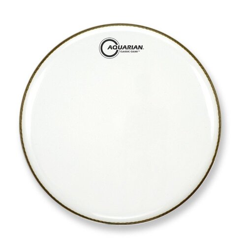 Aquarian 22 Inch Bass Drum Head White Gloss 1 Ply CC22B-W