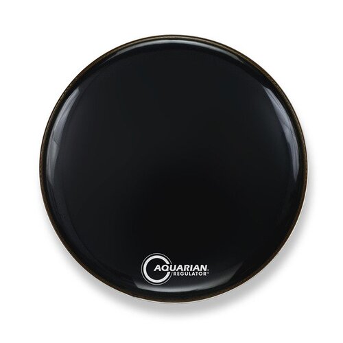 Aquarian 22 Inch Bass Drum Head Black No-Hole RF22BK
