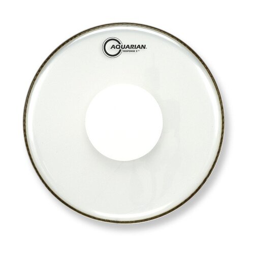 Aquarian 10 Inch Drum Head Clear W/Power Dot RSP2-PD10