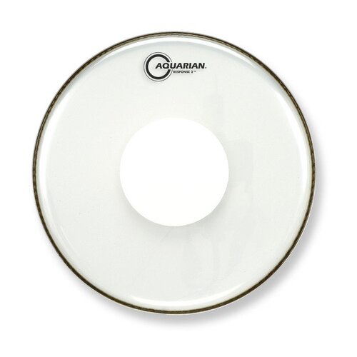 Aquarian 12 Inch Drum Head Clear W/Power Dot RSP2-PD12
