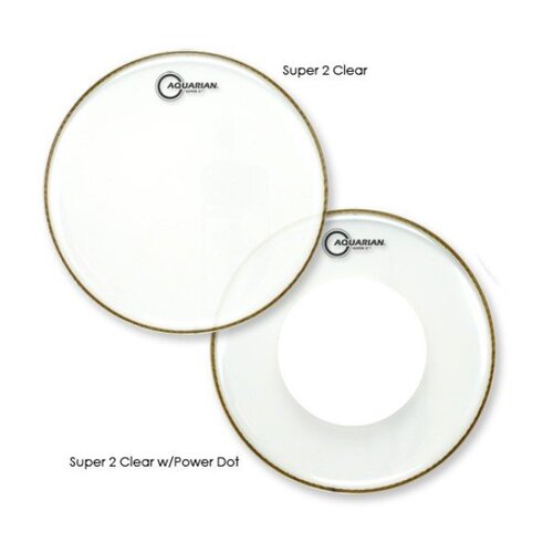Aquarian 18 Inch Drum Head Clear W/Power Dot PDS2-18