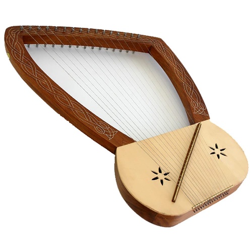 Lyre Harp 16 String with Bag, 64cm Length, 41cm Width, 5cm Depth
