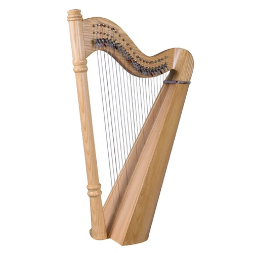 27 String Ashwood Pillar Harp with Padded Carry Bag and Accessories