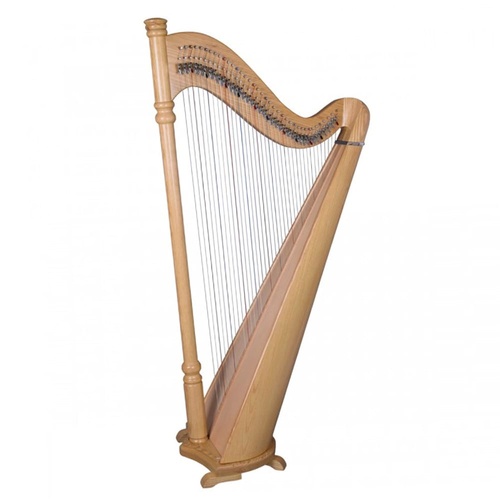 38 String Pillar Harp in Ashwood with Padded Carry Bag, Tuning Wrench & Bridge Pin Wrench