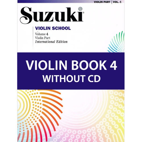 Suzuki Violin School Book Vol. 4 International Edition - Violin Book Only [No CD] 0150S