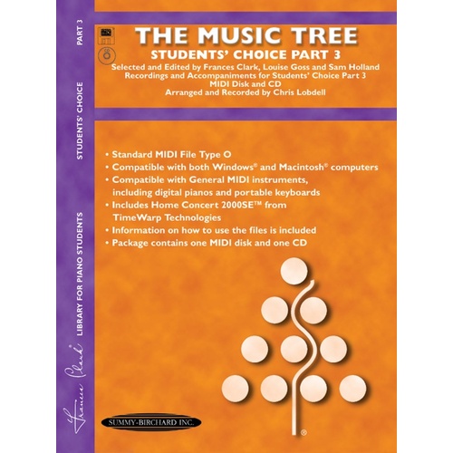 Music Tree Part 3 Students Choice Midi & CD Rom