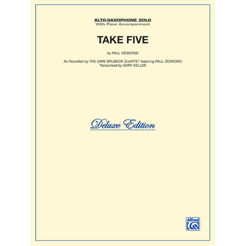 Take Five Alto Saxophone and Piano Sheet Music
