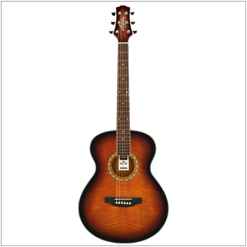 Ashton Slimline Size Acoustic Guitar Tobacco Sunburst Fl-F