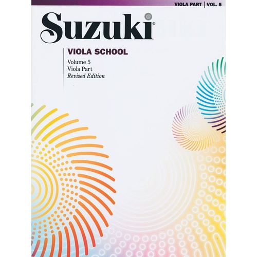 Suzuki Viola School Book Volume 5 - Viola Book Only, No CD International Edition Summy Birchard 0249SX