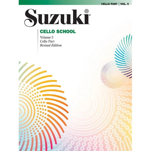 Suzuki Cello School Book Volume 5 - Cello Book Only, No CD International Edition Summy Birchard 0267S