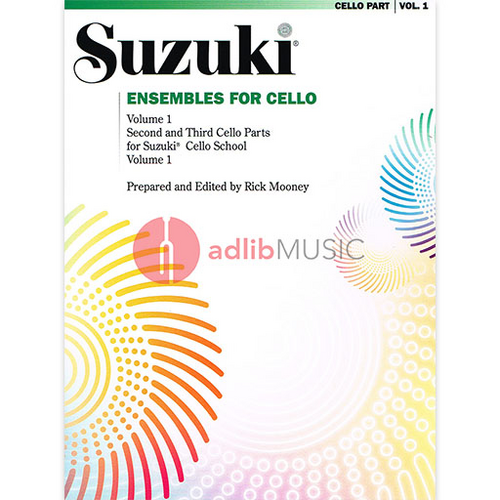 Suzuki Ensembles Volume 1 - Cello Ensemble by Rick Mooney, Summy Birchard 0296S