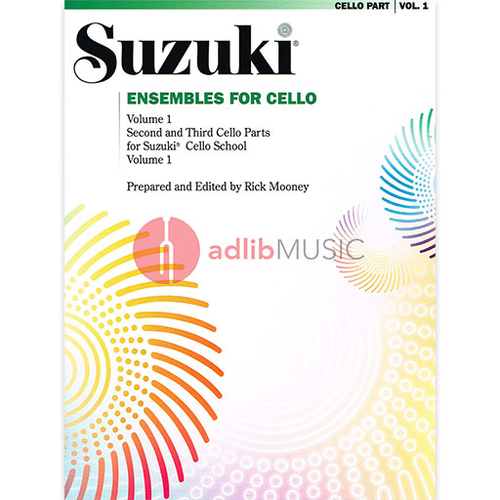 Suzuki Ensembles Volume 1 - Cello Ensemble by Rick Mooney, Summy Birchard 0296S