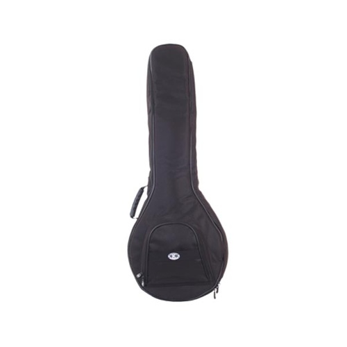 Kaces Banjo Gig Bag with Foam Padding and Zippered Pocket for Open Back and Resonator Banjos