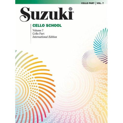Suzuki Cello School Volume 7 Cello Part - Cello Sheet Music and Methods