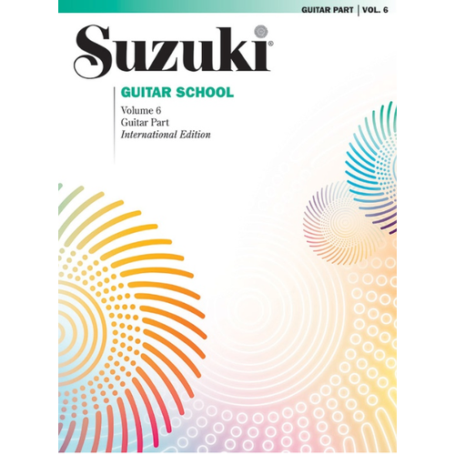 Suzuki Guitar School Volume 6 Guitar Part - Sheet Music & Method Book