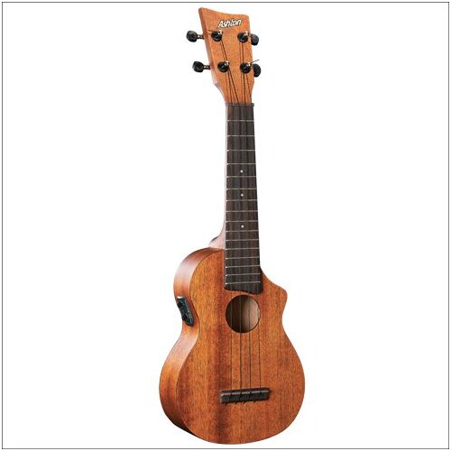 Ashton Soprano Ukulele W/Pick-Up Natural Mgy-T Mgy-B/S