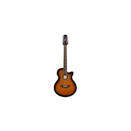 Ashton ACOUSTIC/ELECTRIC Guitar W/C-Ay Tobacco Sunbrst L/H