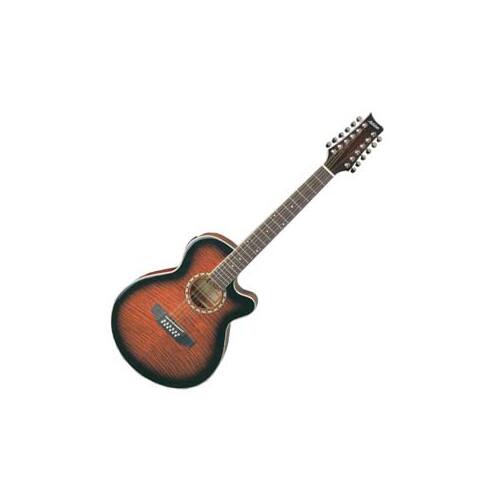 Ashton ACOUSTIC/ELECTRIC Guitar 12 String W/C-Ay Tob Sunburst