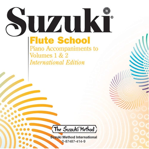 Suzuki Flute School Volumes 1 & 2 Piano Accompaniment CD by Takahashi Toshio Summy Birchard 0414