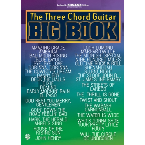 Big Book of 3 Chord Guitar Tabs
