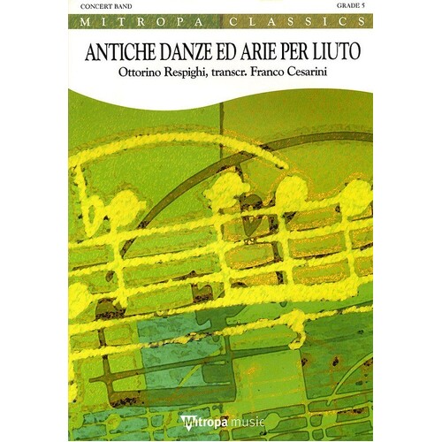 Antiche Danze Ed Arie Per Luito Concert Band 5-6 Score/Parts