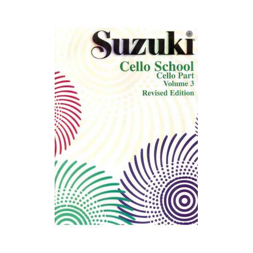 Suzuki Cello School Book Volume 3 - Cello Book Only, No CD International Edition Summy Birchard 0483S