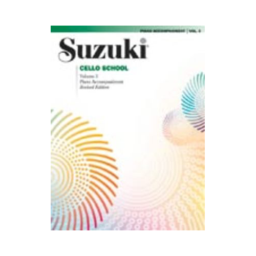 Suzuki Cello School Book Volume 3 Piano Accompaniment International Edition Summy Birchard 0484S