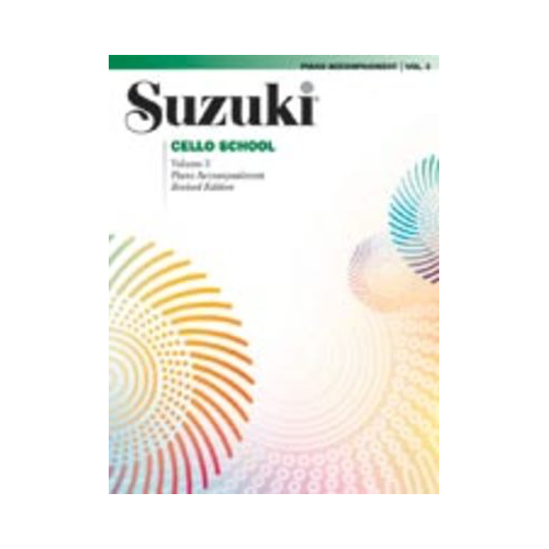 Suzuki Cello School Book Volume 3 - Piano Accompaniment International Edition Summy Birchard 0484S