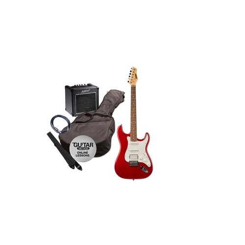 Ashton SPAG232TRD Electric Guitar Pack Trans Red