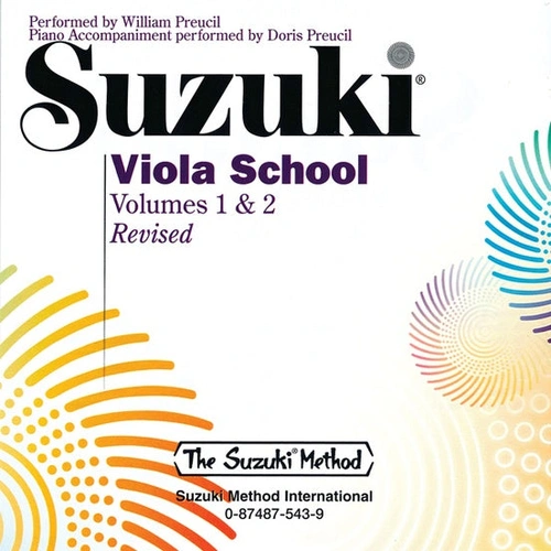 Suzuki Viola School Volumes 1 & 2 CD Recording by William Preucil Sr, International Edition Summy Birchard 0543