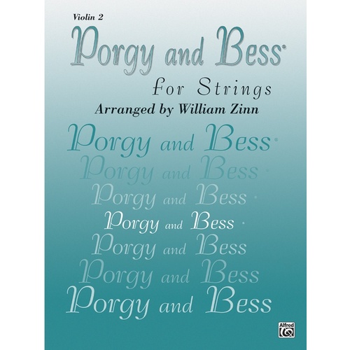 Porgy And Bess For Strings Violin2 Part Arr Zinn