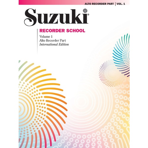 Suzuki Recorder School Volume 1 Alto Rec Part
