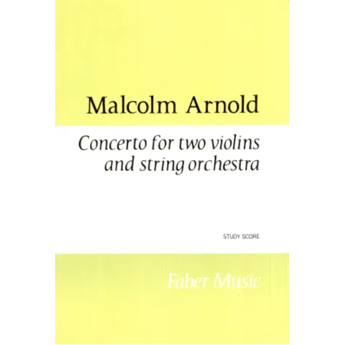 Concerto for 2 Violins Study Sheet Music