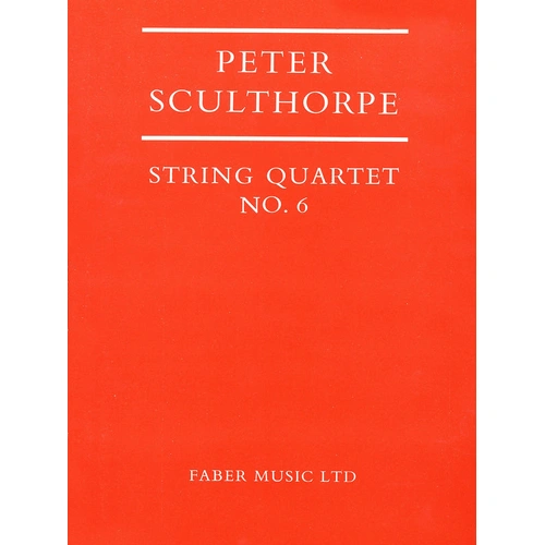 String Quartet No.6 Study Score - Faber 0571500501