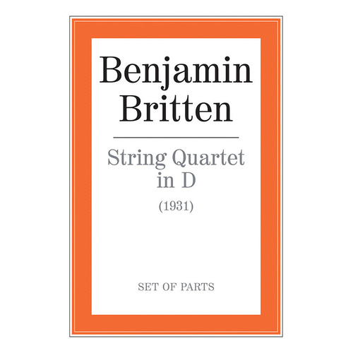 String Quartet in D - Chamber Sheet Music